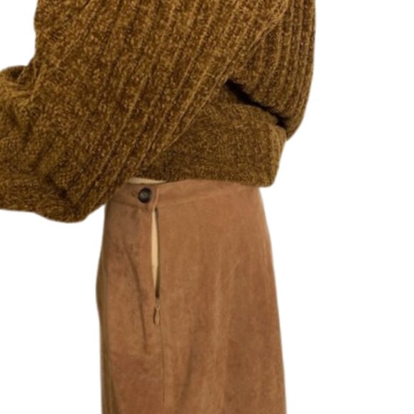 Olsen Caramel Brown Two-Piece Sweater and Skirt Set - Picture 9 of 12